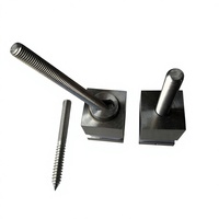 Entretoise réglable en acier inoxydable pour balustrade en verre sans cadre, fixation murale, balcon, escalier, extérieur