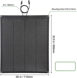 Panel Solar Flexible Monocristalino Sunfield SFED-F100M de 100W y 18V para Automóviles, Barcos, Vehículos Recreativos y Sistemas de Energía Marina, con una Eficiencia del 23.5% - Product Image 2