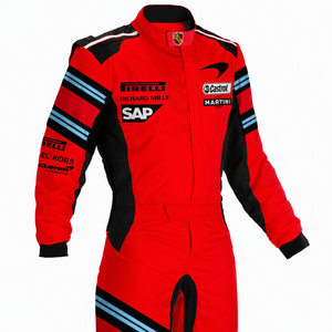 Traje de Carreras de Karting y Motociclismo de la Mejor Calidad, Personalizable, Transpirable, de Algodón/Poliéster, con Impresión Digital, para Adultos - Product Image 1