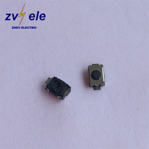Interrupteur Tactile SMD à 2 Broches, Emballage en Bobine, Bouton Rond Noir, Normalement Ouvert (NO), Sans Tactile - Product Image 3
