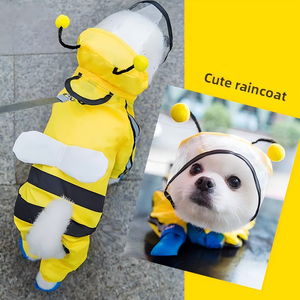 Impermeabile per Cani a Quattro Zampe, Poncho Traspirante per Animali Domestici, Abbigliamento per Cuccioli <span class=keywords><strong>di</strong></span> Taglia <span class=keywords><strong>Piccola</strong></span> e Media - Product Image 2