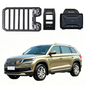 Cesta Portaequipajes de Techo de Aleación de Aluminio con Escalera Lateral y Caja Lateral para <span class=keywords><strong>Skoda</strong></span> <span class=keywords><strong>Kodiaq</strong></span> 2017-2026 - Product Image 1