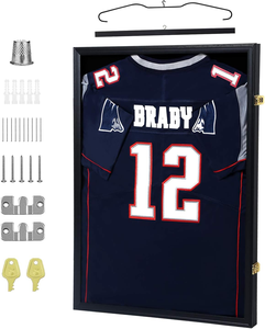 Wholesale <strong>Shadow</strong> Boxes Jersey <strong>Display</strong> Frame Case UV Protection Die Cutting Classical Lockable <strong>Shadow</strong> <strong>Box</strong> for Sports Jersey - Product Image 3