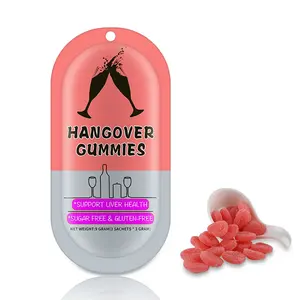 Marque privée Extrait de chardon-Marie Récupération de la gueule de bois Gummy Vegan Hangover