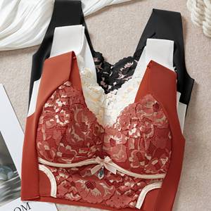 Soutien-gorge dos nu pour femme, style adolescent, push-up pour petite poitrine, minimiseur pour grande poitrine, soutien-gorge intime fin en nylon sans couture - Product Image 1