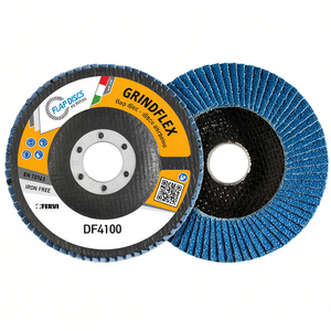 Disque à lamelles Fervi Grindflex 115 mm, disque abrasif sans fer pour le meulage du métal - Product Image 1