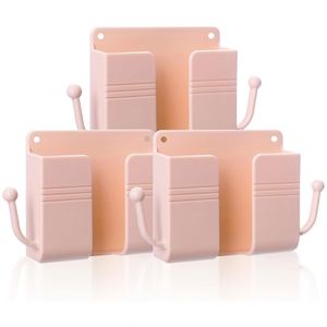 Soporte de Pared para Teléfono Celular de Diseño Moderno en Color Aleatorio, Adhesivo sin Perforaciones, Material ABS, Multifuncional, para Almacenamiento Móvil - Product Image 1
