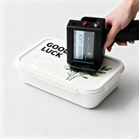 Impresora Portátil de Mano con Pantalla Táctil Inteligente para Códigos QR, Impresora de Fecha con Tinta de Secado Rápido, Impresora de Tubos Flexibles con Tinta Ecológica para Ropa y Tarjetas