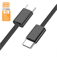 Câble de charge rapide PD 60W en nylon tressé SDL, Type-C vers Type-C, câble de données pour smartphones, cuivre pur, fabricant de Shenzhen