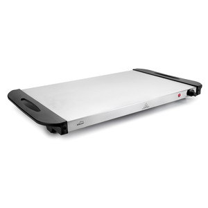 Plaque chauffante pour buffet Lacor 40 cm en acier inoxydable, surface chauffante électrique pour le service des aliments - Product Image 1