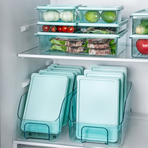 <b>Refrigerator</b> Food Storage <b>Containers</b> Rectangle Clip On Lid Airtight For Fruits Vegetables Meat Kitchen Use - Product Image 3