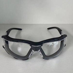 カスタムロゴレーザー安全メガネクリアPCレンズ防曇ガラス目の保護男性作業ゴーグル建設用工業作業 - Product Image 1