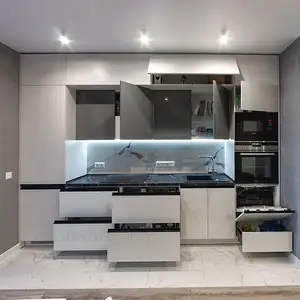 20 anos fabricante entrega rápida casa pequeno moderno outros móveis de armário de cozinha modular