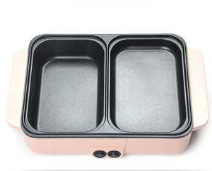 เตาปิ้งย่างอเนกประสงค์ไฟฟ้าแบบมินิสไตล์เกาหลี พร้อมหม้อชาบูในตัว ใช้สำหรับย่าง อบ ทอด ทำอาหารในครัวเรือน - Product Image 2