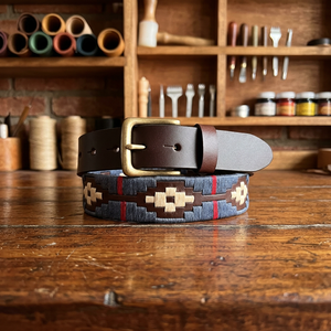Cinturón de Cuero Ecológico para Hombre con Hebilla de Acero, Diseño Floral Vintage, Duradero, Hecho a Mano, OEM, ODM, Diseños Personalizados de Cinturones Polo - Product Image 6