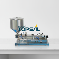 Remplisseuse pneumatique horizontale à piston haute précision pour pâtes