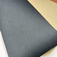 Tissu Jacquard en Similicuir Élastique de Haute Qualité à Motif Litchi pour Sièges de Voiture et Canapés, Sac Écologique en Faux Cuir – Grande Vente
