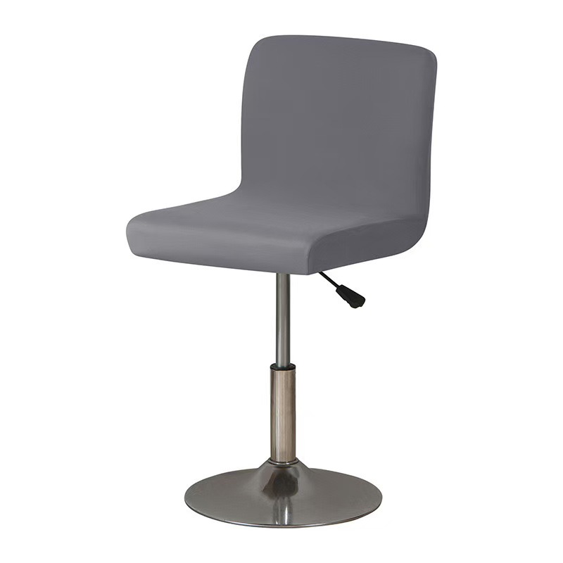 Dossier de chaise à dossier bas gris, pas plus de 45 cm