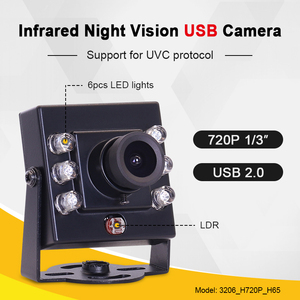3206 H65 720P 2.8mm 75 IR850 USB Free Drive Infrared Night Vision Recognition Industrial <b>Mini</b> Camera M12 Mount 1/3" Sensor - Product Image 2