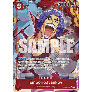 One Piece the Card Game Emporio Ivankov OP06-003 ALT SEC Material de Papel Versión Japonesa - Product Image 1
