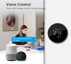 Bandary Google <span class=keywords><strong>Nest</strong></span> Home Fan Coil <span class=keywords><strong>Thermostat</strong></span> de <span class=keywords><strong>chauffage</strong></span> par le sol Wifi numérique électrique programmable - Product Image 4