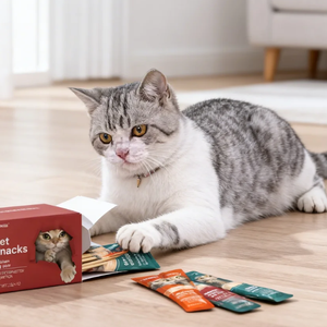 Mousse <span class=keywords><strong>de</strong></span> thon premium pour chat, 16g, en gros, friandises pour animaux <span class=keywords><strong>de</strong></span> compagnie, bâtonnets, pâté populaire chinois, nourriture humide pour chat, 16 grammes - Product Image 1