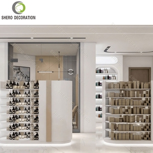 Exhibidor de Cosméticos Moderno para Salones de Belleza y Tiendas de <span class=keywords><strong>Uñas</strong></span>, con Iluminación LED, Fácil de Montar, 5 Estantes, Color Naranja - Product Image 6