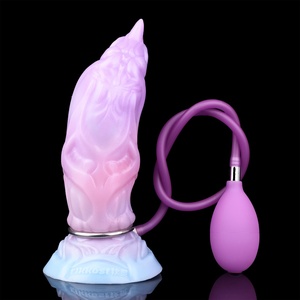 YOCY Silicone Inflatable Penis with Suction Cup Fantasy Inflatable Knot Sexy Adult <b>Dildo</b> Anal Plug Sex Toys for Men Wholesale - Product Image 6