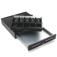 460mm Stahl Metall Tablett Münz kassette Versteckte Kabels chlitz POS Abrechnung maschine Kassen schublade Geld Safe Kasse