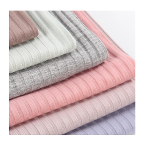 Tissu côtelé 2026 à <span class=keywords><strong>bon</strong></span> <span class=keywords><strong>prix</strong></span>, 91 % viscose, 9 % élasthanne, 220 g/m², 130 cm, pour col de manche et ourlet, sur mesure - Product Image 1