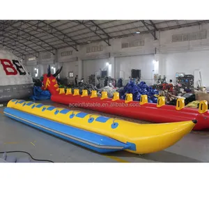 Tùy chỉnh chơi nước thiết bị giải trí towable nước trượt tuyết Ống Inflatable chuối Ống Inflatable thuyền chuối