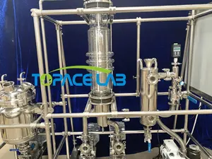 Topacelab 150mm Wiped Film Evaporator Molecular Distillation For Oil