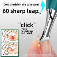 Coupe-ongles et pinces à ongles en acier inoxydable à grande ouverture unique, pour usage domestique portable, ensemble pour femmes