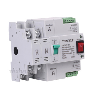 MCB-type automatische dubbele stroomvoorzieningsschakelaar 2P 100A ATS-stroomonderbreker elektrische schakelaar - Product Image 1