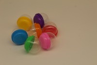 Capsule en plastique de 2 pouces (49*51mm) en forme de gland, modèle 2026, la plus vendue, en stock usine, pour distributeur automatique