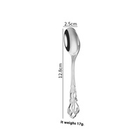 Ensemble de Couverts de Banquet de Luxe Vintage en Acier Inoxydable avec Poignées Antiques, Argent et Or, pour Mariage - Vente en Gros