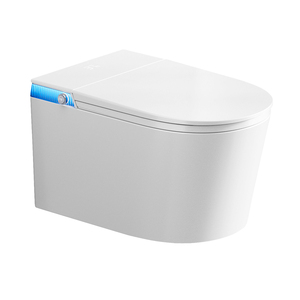 G838 Nouveau design WC intelligent suspendu mural en céramique électrique avec réservoir intégré, fonction de lavage frontal à bulles pour femme et éclairage d'ambiance - Product Image 2