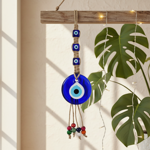 Ornement Macrame Evil Eye 29x7cm Article décoratif pour la maison - Product Image 3