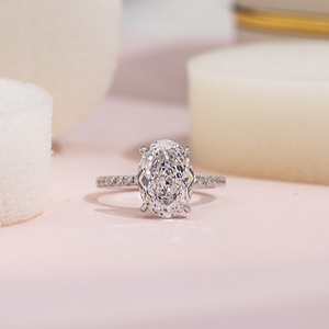 고급 보석 <span class=keywords><strong>18K</strong></span> 골드 실험실 재배 다이아몬드 약혼 반지 <span class=keywords><strong>18k</strong></span> 골드 크리스마스 맞춤 보석 - Product Image 2