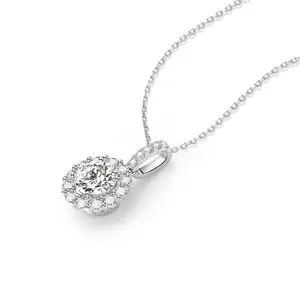 Collier de diamants de laboratoire vvs bijoux taille diamant fabriqué en Chine à vendre