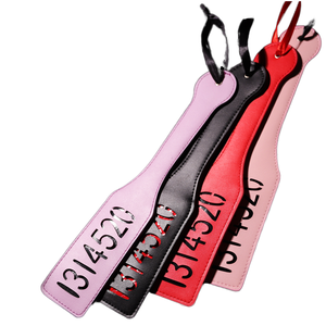 Jouets pour adultes : Pagaie de fessée en cuir pour jeux BDSM SM, bondage sexuel pour couples - Product Image 5