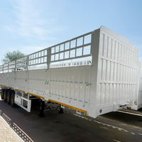 China fabriek verkoop direct hekwerk semi-trailer transport fruit groenten 40 ton hekwerk vrachttrailer hekwerk semi-trailer