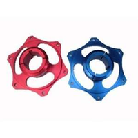 Ejes de piñón para karts mecanizados por CNC y anodizados a medida