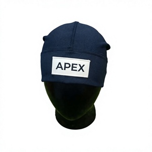 Men's <b>Navy</b> Blue <b>Beanie</b> Hat Knit Cuffed Winter Cap Unisex Streetwear Skull Cap Custom Logo Wholesale Fashion Accessory - Product Image 1