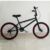 20-дюймовый BMX-велосипед для трюков и фристайла с одной скоростью, стальной вилкой, алюминиевыми ободами и полностью амортизированной рамой для уличных и горных заездов