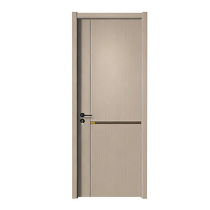 Puerta de madera y plástico de apertura plana para interiores, WPC, venta al por mayor, puertas de madera personalizadas a prueba de humedad para aulas escolares - Product Image 4