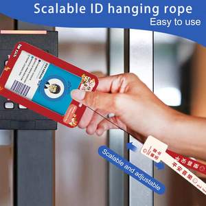Wholesale of student hang tags with retractable square buckles, work <b>ID</b> card <b>holders</b>, and push-to-open protective card sleeves. - Product Image 4