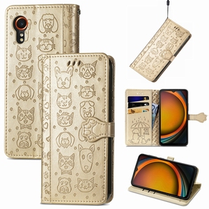 Étui portefeuille à rabat imprimé chat et chien mignon pour <span class=keywords><strong>Samsung</strong></span> X Cover 7, pour Infinix HOT 12i, étui pour carte de crédit - Product Image 1