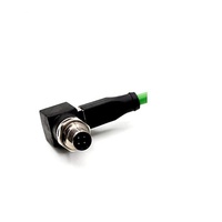 Adaptateur mâle M12 4 broches, prise à angle droit 8 pôles, étanche IP67, capteur circulaire, signal Ethernet, sortie CC, type adaptateur d'alimentation