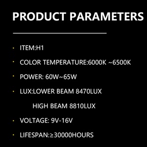 Faros Delanteros LED V1 de 65 Vatios, Iluminación de 12000 LM, 6500 K, H1 H3 H4 H7 para Automóvil, Bombillas LED de 12 V - Product Image 6